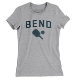 Bend Pickleball Women's T-Shirt-Heather Grey-Allegiant Goods Co. Vintage Sports Apparel