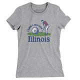 I Have A Tee Time In Illinois Women's T-Shirt-Heather Grey-Allegiant Goods Co. Vintage Sports Apparel