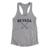 Nevada Golf Women's Racerback Tank-Heather Grey-Allegiant Goods Co. Vintage Sports Apparel