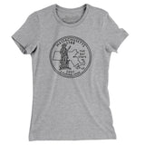Massachusetts State Quarter Women's T-Shirt-Allegiant Goods Co. Vintage Sports Apparel