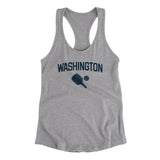 Washington Pickleball Women's Racerback Tank-Heather Grey-Allegiant Goods Co. Vintage Sports Apparel