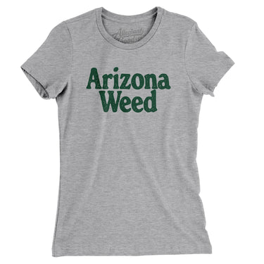 Arizona Weed Women's T-Shirt-Heather Grey-Allegiant Goods Co. Vintage Sports Apparel