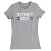 Detroit Grit Women's T-Shirt-Heather Grey-Allegiant Goods Co. Vintage Sports Apparel