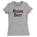Maine Beer Women's T-Shirt-Heather Grey-Allegiant Goods Co. Vintage Sports Apparel