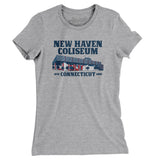 New Haven Coliseum Women's T-Shirt-Allegiant Goods Co. Vintage Sports Apparel