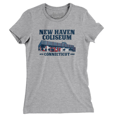 New Haven Coliseum Women's T-Shirt-Allegiant Goods Co. Vintage Sports Apparel