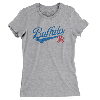 Buffalo Vintage Script Women's T-Shirt-Allegiant Goods Co. Vintage Sports Apparel