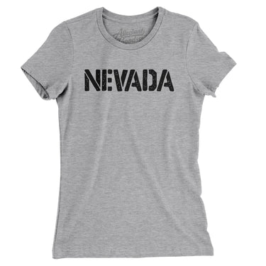 Nevada Military Stencil Women's T-Shirt-Allegiant Goods Co. Vintage Sports Apparel
