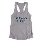 St Pete's Number 1 Fan Women's Racerback Tank-Allegiant Goods Co. Vintage Sports Apparel