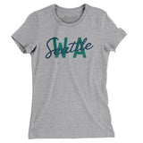 Seattle Wa Overprinted Women's T-Shirt-Allegiant Goods Co. Vintage Sports Apparel