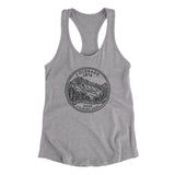 Colorado State Quarter Women's Racerback Tank-Heather Grey-Allegiant Goods Co. Vintage Sports Apparel