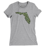 Florida Golf Course Women's T-Shirt-Heather Grey-Allegiant Goods Co. Vintage Sports Apparel