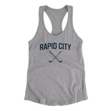 Rapid City Golf Women's Racerback Tank-Heather Grey-Allegiant Goods Co. Vintage Sports Apparel