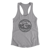 Rhode Island State Quarter Women's Racerback Tank-Allegiant Goods Co. Vintage Sports Apparel