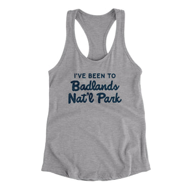 I've Been To Badlands National Park Women's Racerback Tank-Allegiant Goods Co. Vintage Sports Apparel