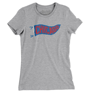 Chicago Pennant Women's T-Shirt-Allegiant Goods Co. Vintage Sports Apparel