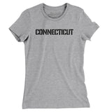 Connecticut Military Stencil Women's T-Shirt-Allegiant Goods Co. Vintage Sports Apparel