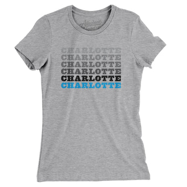 Charlotte Repeat Women's T-Shirt-Allegiant Goods Co. Vintage Sports Apparel