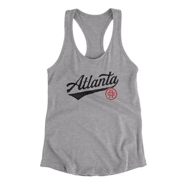 Atlanta Vintage Script Women's Racerback Tank-Allegiant Goods Co. Vintage Sports Apparel