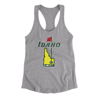 Idaho Golf Women's Racerback Tank-Heather Grey-Allegiant Goods Co. Vintage Sports Apparel
