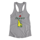 Idaho Golf Women's Racerback Tank-Heather Grey-Allegiant Goods Co. Vintage Sports Apparel