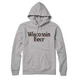 Wisconsin Beer Hoodie-Allegiant Goods Co. Vintage Sports Apparel