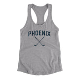 Phoenix Golf Women's Racerback Tank-Heather Grey-Allegiant Goods Co. Vintage Sports Apparel