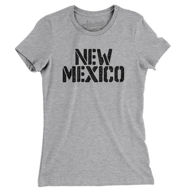 New Mexico Military Stencil Women's T-Shirt-Allegiant Goods Co. Vintage Sports Apparel