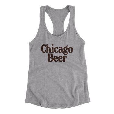 Chicago Beer Women's Racerback Tank-Allegiant Goods Co. Vintage Sports Apparel