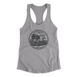 Kentucky State Quarter Women's Racerback Tank-Heather Grey-Allegiant Goods Co. Vintage Sports Apparel