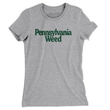 Pennsylvania Weed Women's T-Shirt-Heather Grey-Allegiant Goods Co. Vintage Sports Apparel