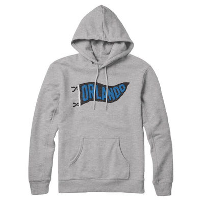 Orlando Pennant Hoodie-Heather Grey-Allegiant Goods Co. Vintage Sports Apparel