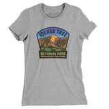 Joshua Tree National Park Badge Women's T-Shirt-Heather Grey-Allegiant Goods Co. Vintage Sports Apparel