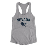 Nevada Pickleball Women's Racerback Tank-Heather Grey-Allegiant Goods Co. Vintage Sports Apparel