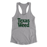 Texas Weed Women's Racerback Tank-Allegiant Goods Co. Vintage Sports Apparel