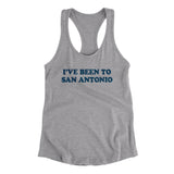 I've Been To San Antonio Women's Racerback Tank-Allegiant Goods Co. Vintage Sports Apparel