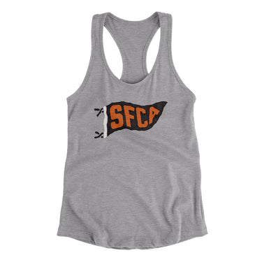 Sfca Pennant Women's Racerback Tank-Allegiant Goods Co. Vintage Sports Apparel