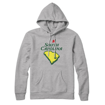 South Carolina Golf Hoodie-Heather Grey-Allegiant Goods Co. Vintage Sports Apparel