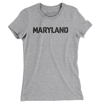 Maryland Stencil Women's T-Shirt-Allegiant Goods Co. Vintage Sports Apparel