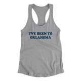 I've Been To Oklahoma Women's Racerback Tank-Allegiant Goods Co. Vintage Sports Apparel