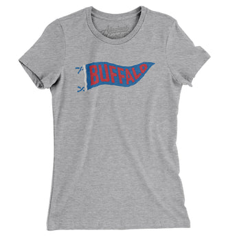 Buffalo Pennant Women's T-Shirt-Allegiant Goods Co. Vintage Sports Apparel
