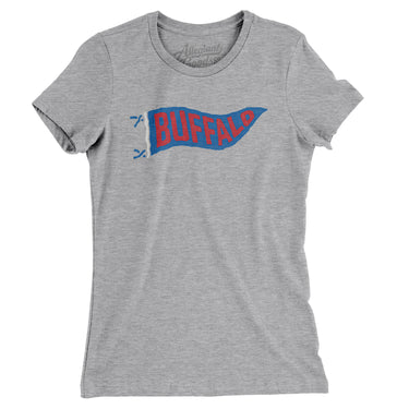Buffalo Pennant Women's T-Shirt-Allegiant Goods Co. Vintage Sports Apparel