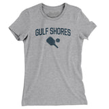 Gulf Shores Pickleball Women's T-Shirt-Heather Grey-Allegiant Goods Co. Vintage Sports Apparel