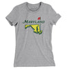 Maryland Golf Women's T-Shirt-Heather Grey-Allegiant Goods Co. Vintage Sports Apparel