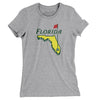 Florida Golf Women's T-Shirt-Heather Grey-Allegiant Goods Co. Vintage Sports Apparel