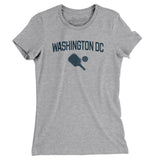 Washington Dc Pickleball Women's T-Shirt-Heather Grey-Allegiant Goods Co. Vintage Sports Apparel