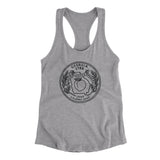 Georgia State Quarter Women's Racerback Tank-Heather Grey-Allegiant Goods Co. Vintage Sports Apparel