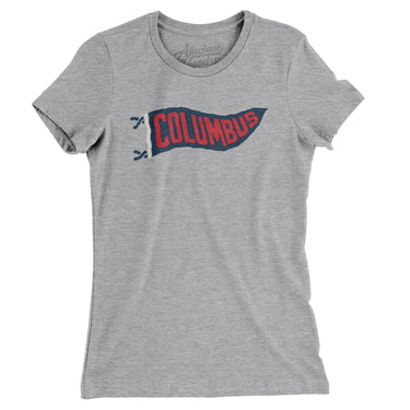Columbus Pennant Women's T-Shirt-Allegiant Goods Co. Vintage Sports Apparel