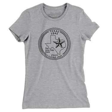 Texas State Quarter Women's T-Shirt-Allegiant Goods Co. Vintage Sports Apparel