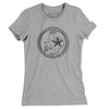 Texas State Quarter Women's T-Shirt-Heather Grey-Allegiant Goods Co. Vintage Sports Apparel